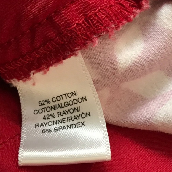 Ann Taylor Loft Marisa Skinny Red Maroon Ankle 8 - Picture 4 of 8